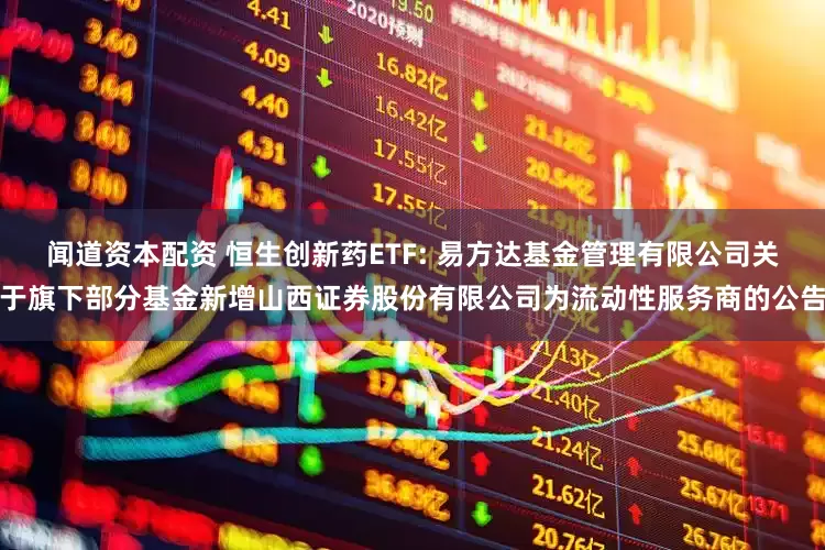 闻道资本配资 恒生创新药ETF: 易方达基金管理有限公司关于旗下部分基金新增山西证券股份有限公司为流动性服务商的公告